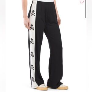 Lauren Moshi skull track pant, new